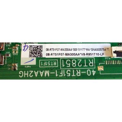 MAIN ORIGINAL PARA TV TCL HD ANDROID TV / NUMERO DE PARTE 08-RT51F07-MA200AA / 40-RT51F1-MAA2HG / 08-RT51F07-MA300AA / RT2851 / RT51F1 / V8-R851T10-LF / PANEL LVW32NDEL CJ9W35 V1 / MODELO 32S330 - Imagen 2